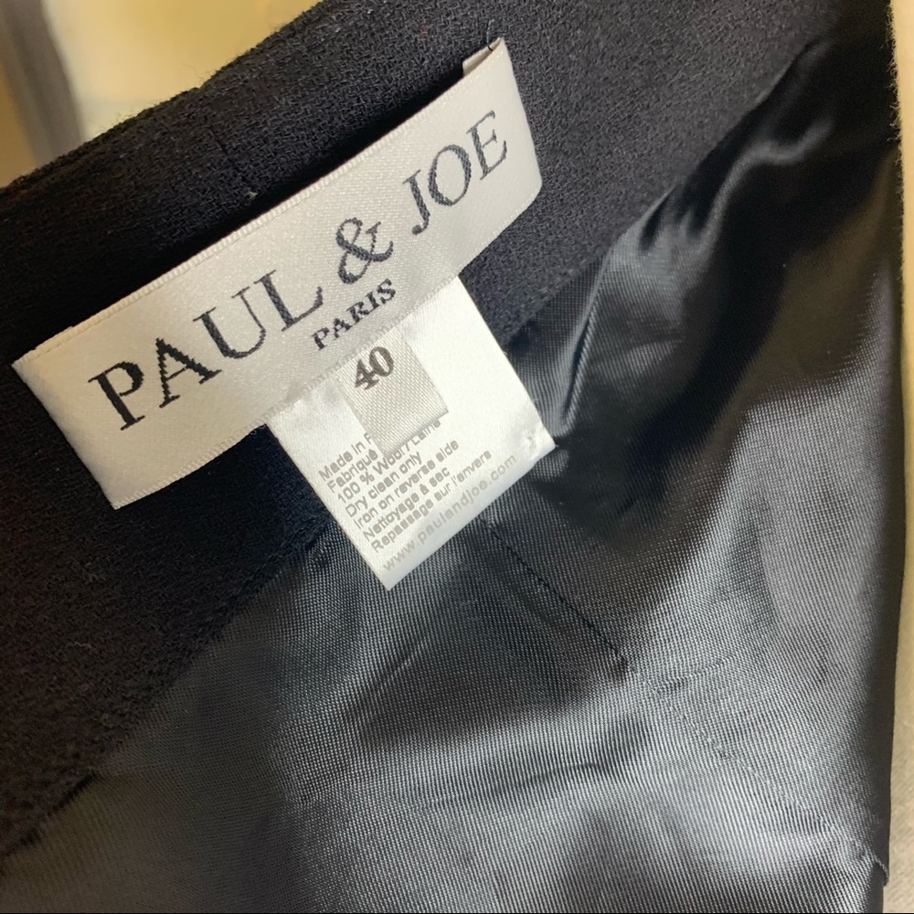 Paul & Joe's Strapless Black Wool Crepe Cocktail Mini Sweetheart Dress Women 6 - Picture 11 of 14